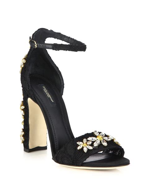 dolce gabbana lace sandals|Dolce & Gabbana high heel boots.